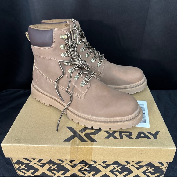 Xray Other - XRay Men’s Brown Work Boots Lace Up Waterproof Style Lug Sole Size 12